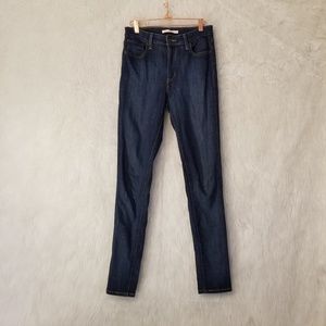 Levi's 721 High Rise Skinny Dark Wash Jeans